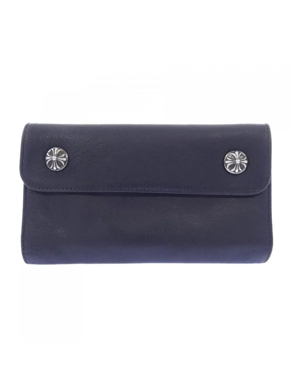 Chrome Hearts Wave Cross Btn Button 304 Wallet